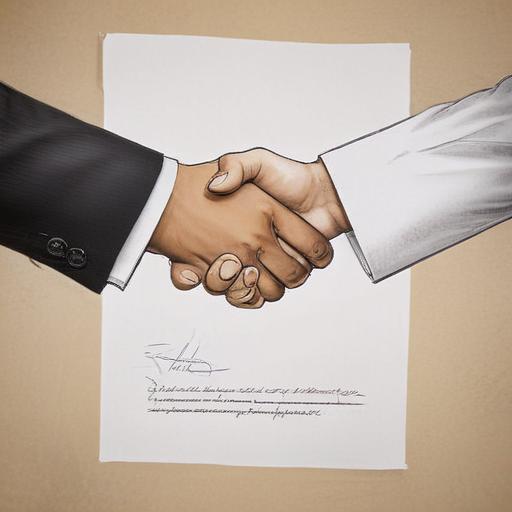 单词“agreement”的助记图片