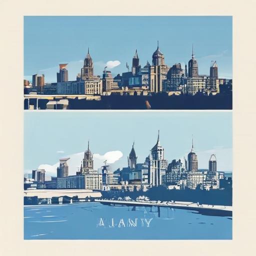 单词“albany”的助记图片
