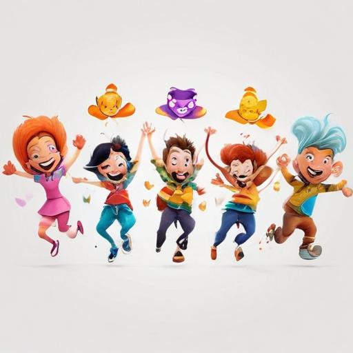 单词“animated”的助记图片