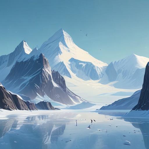单词“antarctica”的助记图片