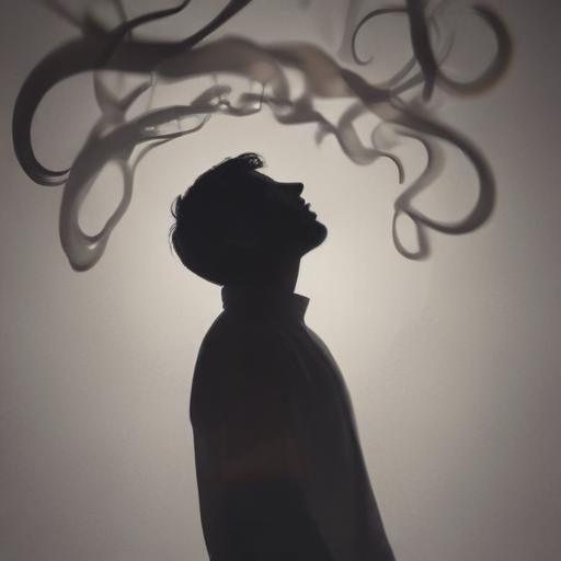 单词“anxiety”的助记图片
