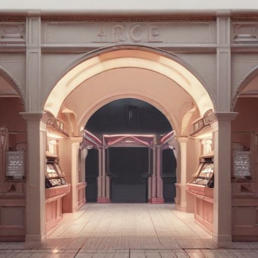 单词“arcade”的助记图片