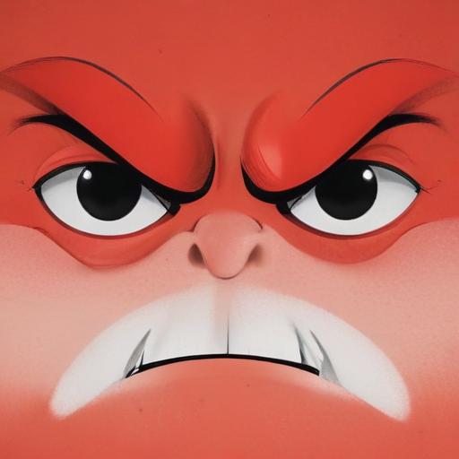 单词“bad-tempered”的助记图片