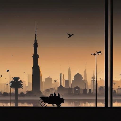 单词“baghdad”的助记图片