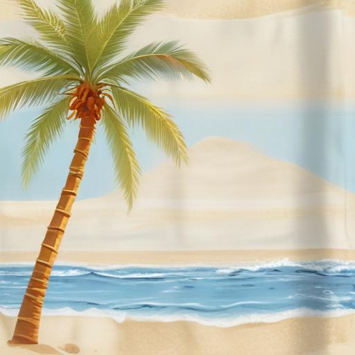 单词“beach”的助记图片