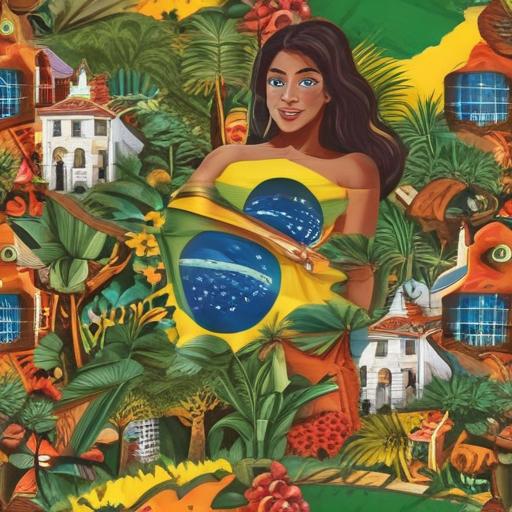单词“brazil”的助记图片
