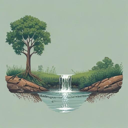 单词“brook”的助记图片