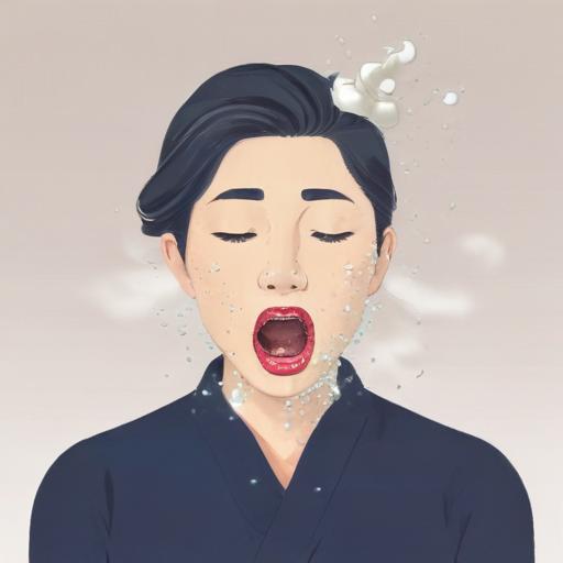 单词“bukkake”的助记图片