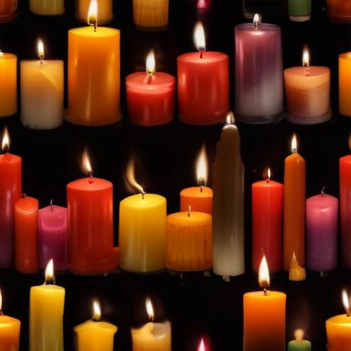单词“candles”的助记图片