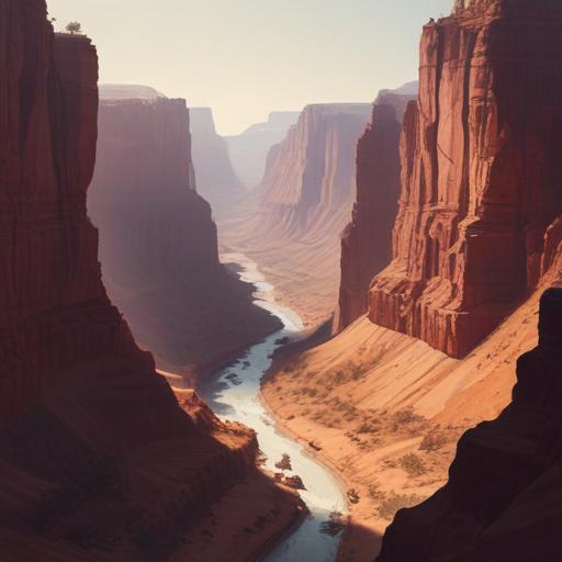 单词“canyon”的助记图片