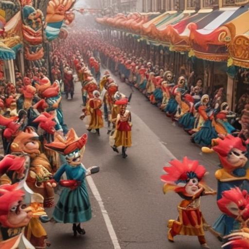 单词“carnival”的助记图片