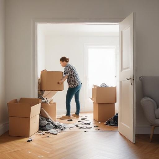 单词“clear out”的助记图片