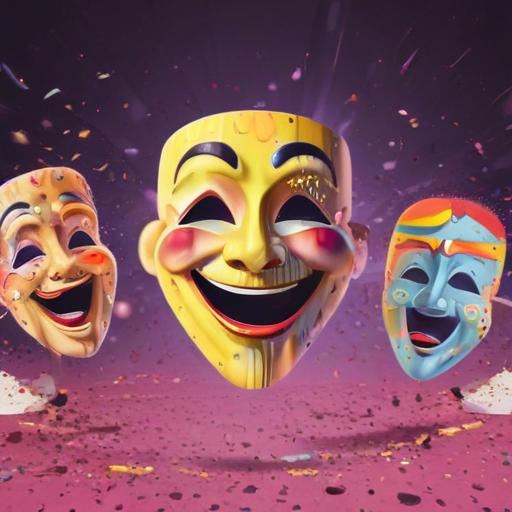 单词“comedy”的助记图片
