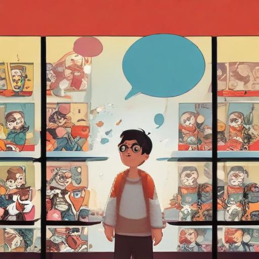 单词“comics”的助记图片