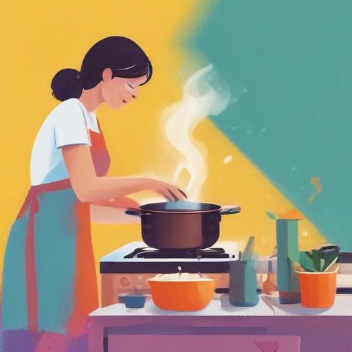 单词“cooking”的助记图片