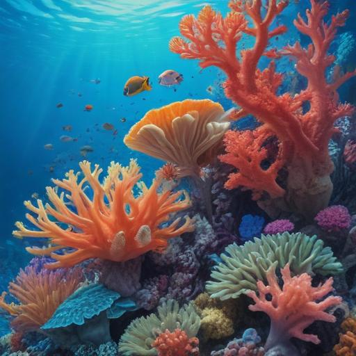 单词“coral”的助记图片