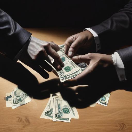 单词“corruption”的助记图片