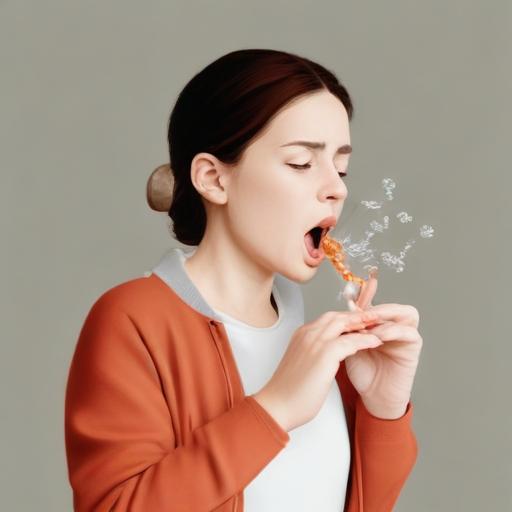 单词“cough”的助记图片
