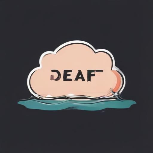 单词“deaf”的助记图片