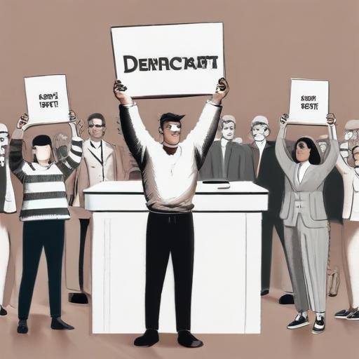 单词“democrat”的助记图片