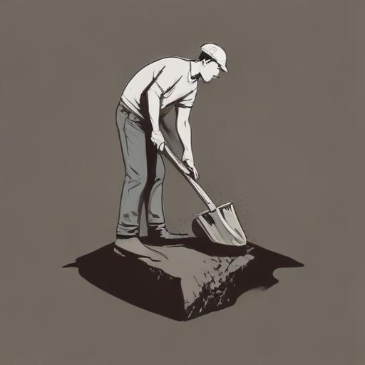 单词“dig”的助记图片