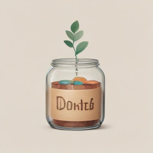 单词“donate”的助记图片