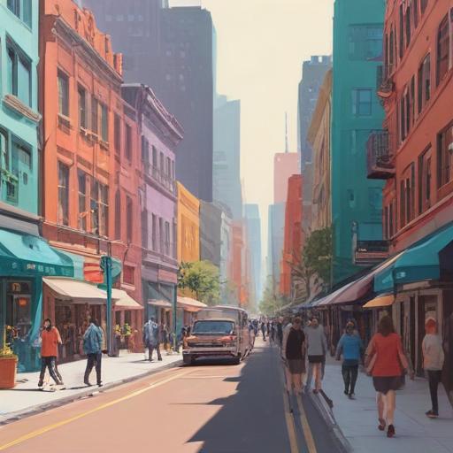 单词“downtown”的助记图片