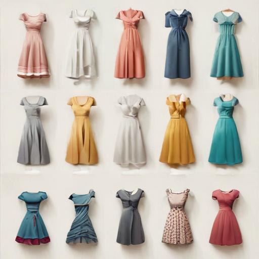 单词“dresses”的助记图片