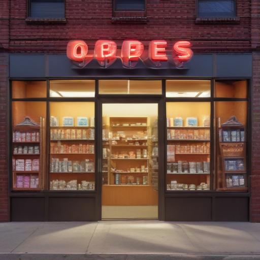 单词“drugstore”的助记图片