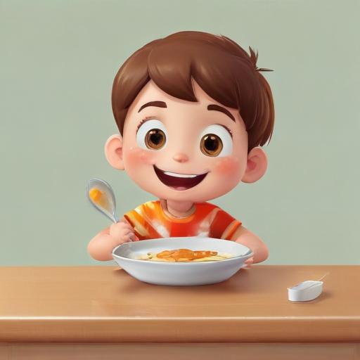 单词“eat up”的助记图片