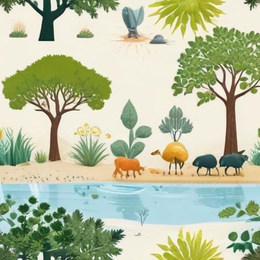 单词“ecosystem”的助记图片