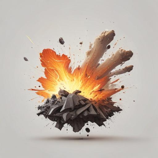 单词“explode”的助记图片