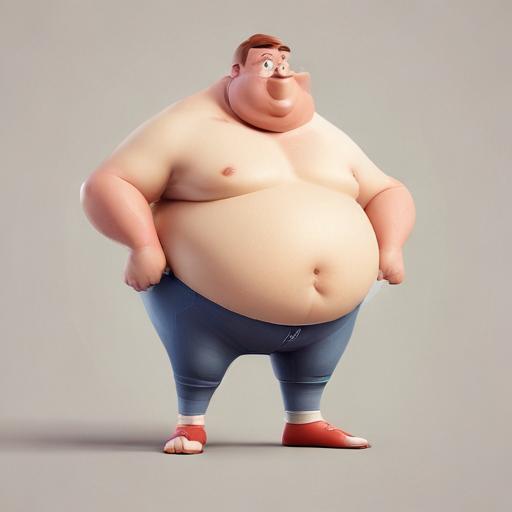 单词“fat”的助记图片
