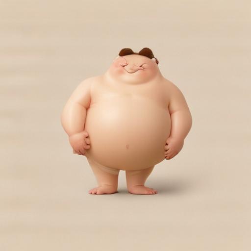 单词“fatty”的助记图片