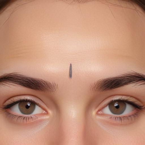 单词“forehead”的助记图片