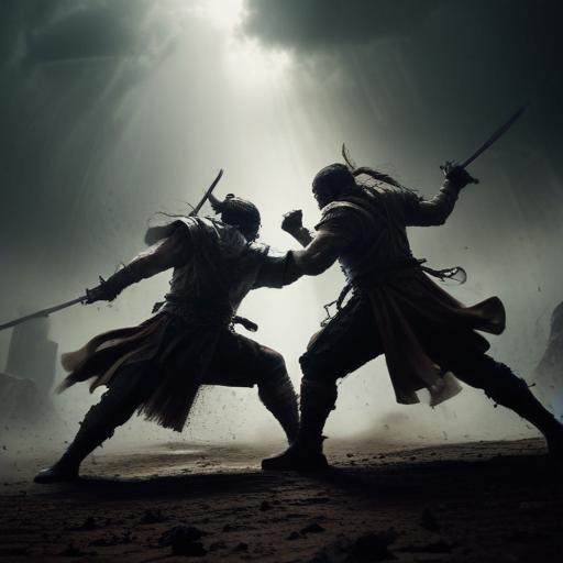 单词“fought”的助记图片