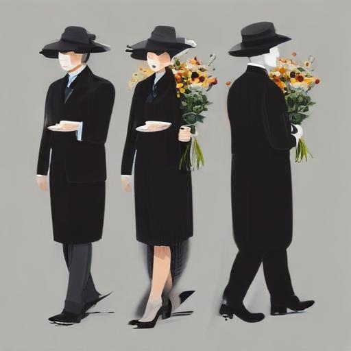 单词“funeral”的助记图片