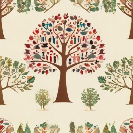 单词“genealogy”的助记图片
