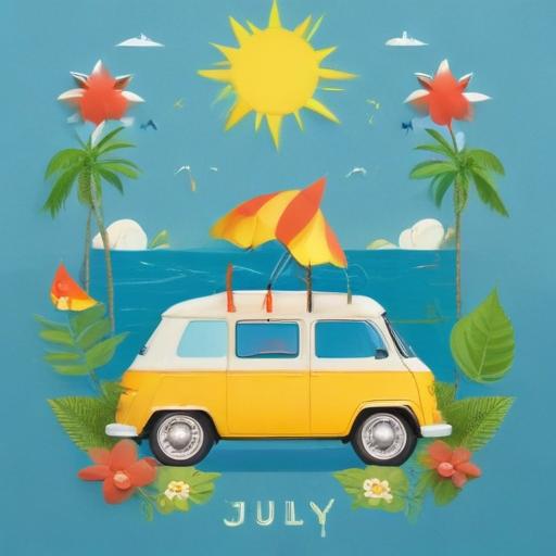 单词“july”的助记图片