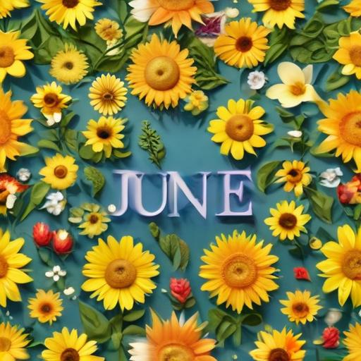 单词“june”的助记图片