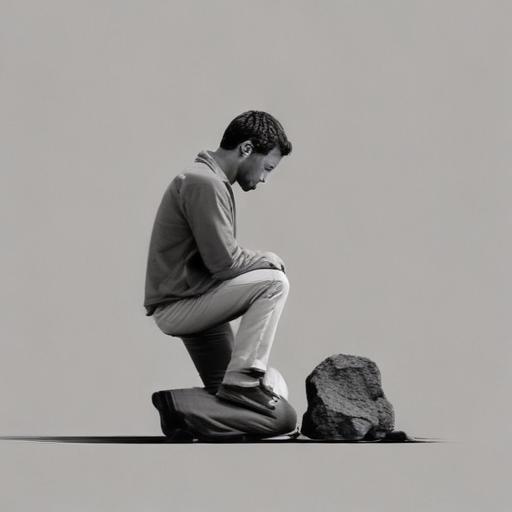 单词“kneel”的助记图片