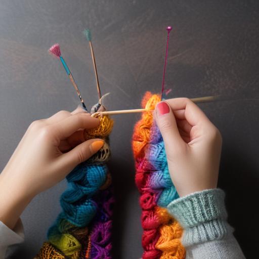 单词“knit”的助记图片