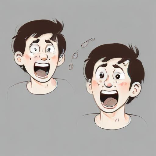 单词“laugh at”的助记图片