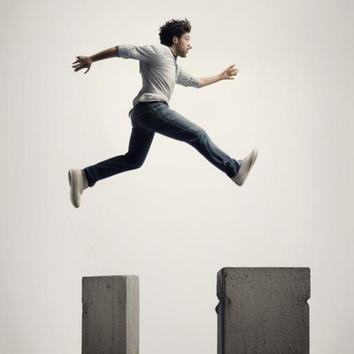 单词“leap”的助记图片