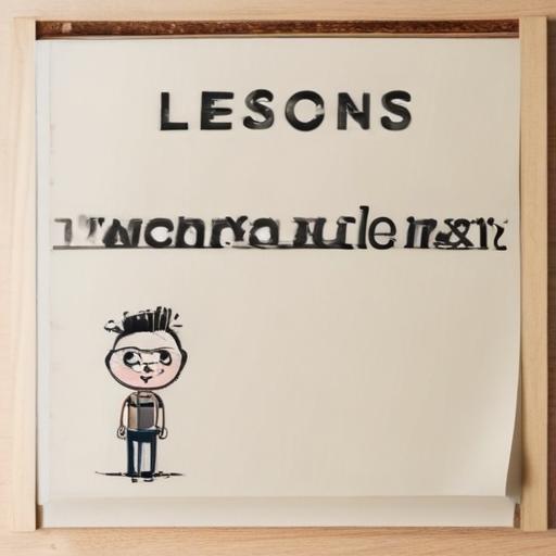 单词“lessons”的助记图片