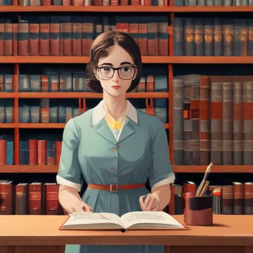 单词“librarian”的助记图片