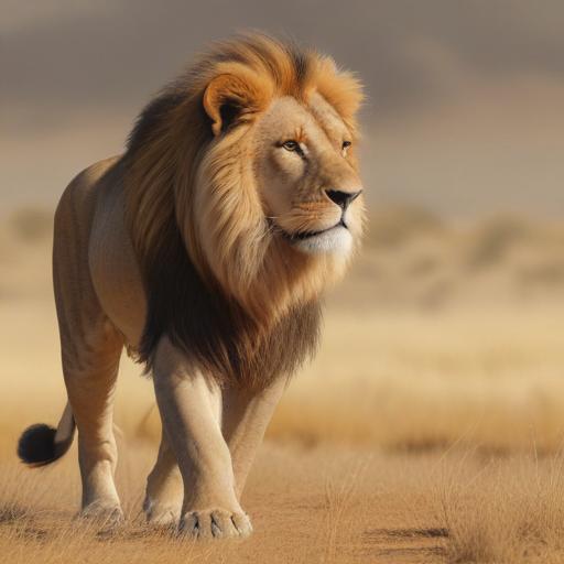 单词“lion”的助记图片