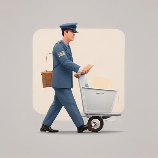 单词“mailman”的助记图片