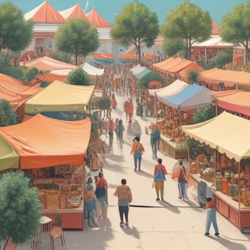 单词“marketplace”的助记图片