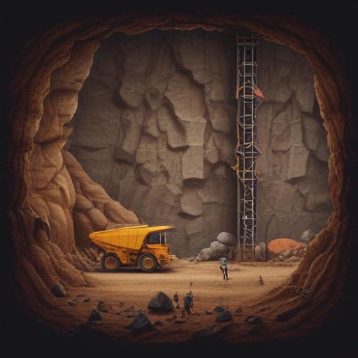 单词“mining”的助记图片